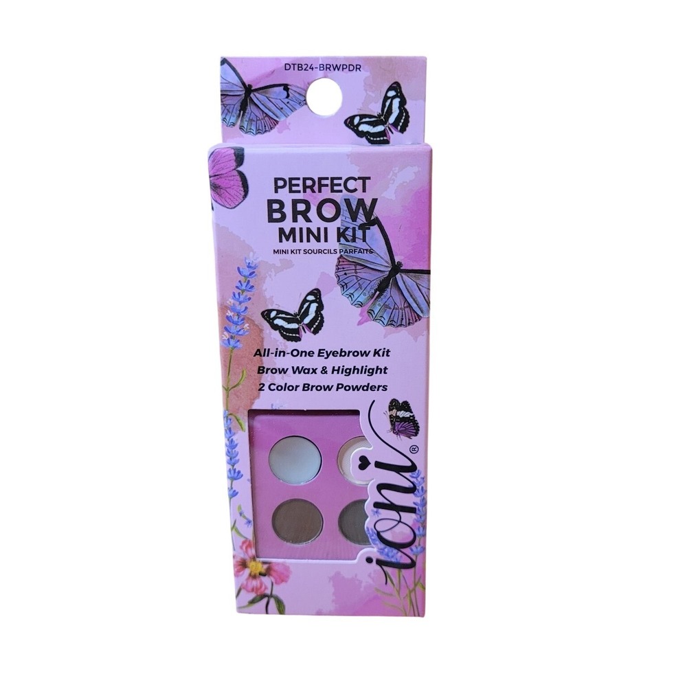 New Ioni Perfect Brow Mini Kit All-in-One Eyebrow Wax Highlight Powder